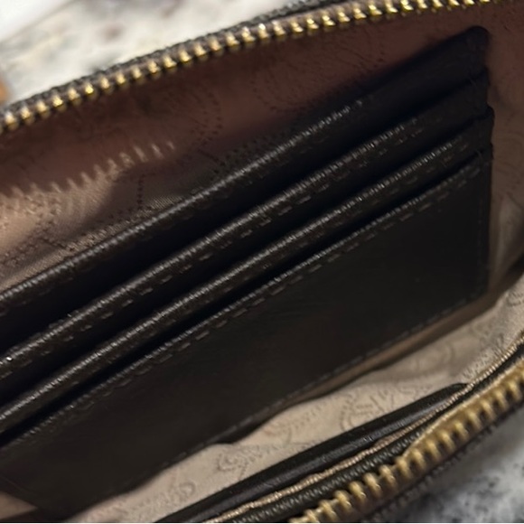 Michael Kors Brown Monogram Wristlet Clutch - Picture 4 of 6